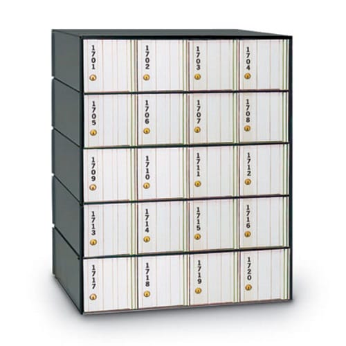 20 Door Rear Loading P.O. Boxes